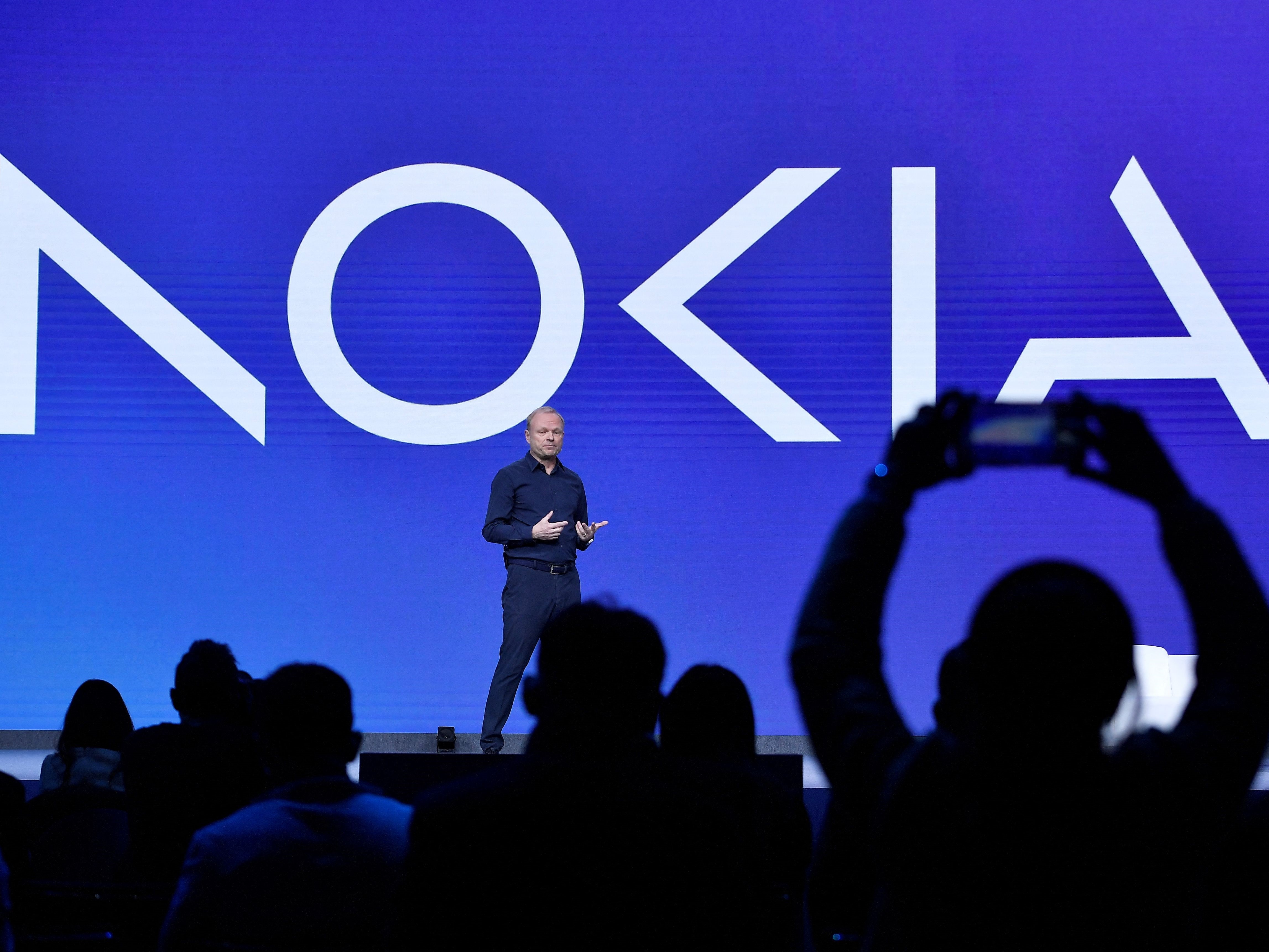 Presiden dan CEO perusahaan telekomunikasi Nokia Pekka Lundmarkat.