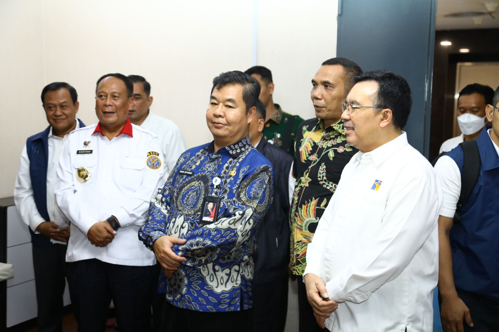 Rombongan BSSN, Dukcapil Kemendagri, dan INAFIS) Polri mengunjungi Pusat Data Center BP Batam pada Senin sore (19/6/23)