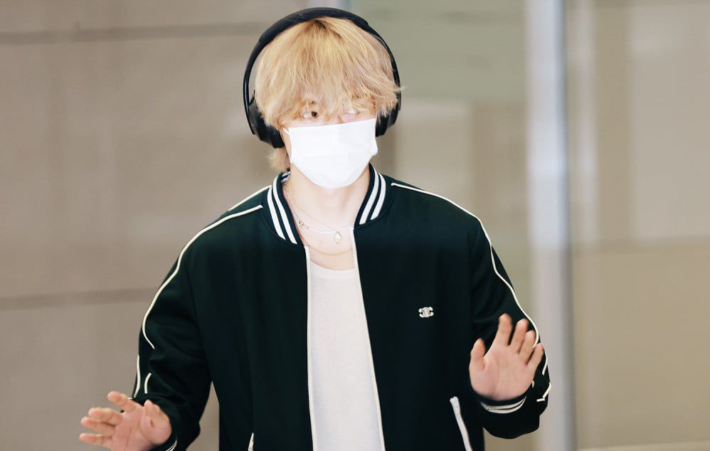 Taehyung BTS di Bandara Internasional Incheon