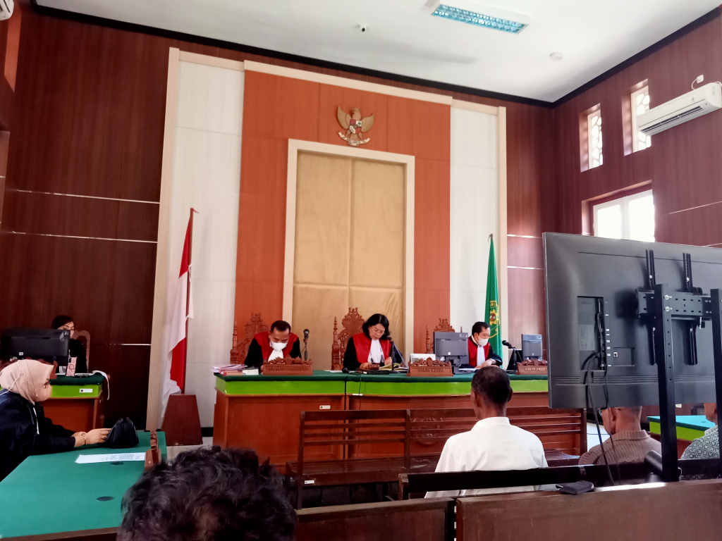 Ilustrasi pembacaan vonis mati.