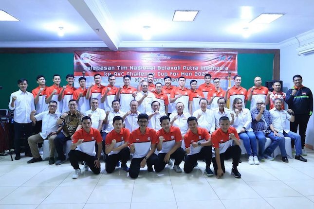 Tim voli putra Indonesia yang berlaga di ajang AVC Cup 2023