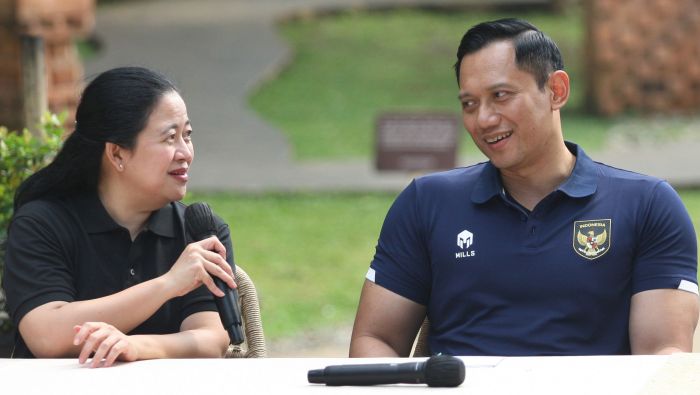 Pertemuan Puan Maharani dan AHY di Jakarta (18/6).