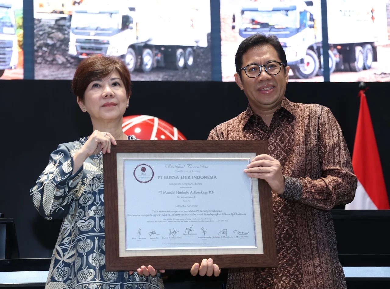 PT Mandiri Herindo Adiperkasa Tbk (MAHA) menjadi perusahaan tercatat ke-51 tahun 2023 di BEI.