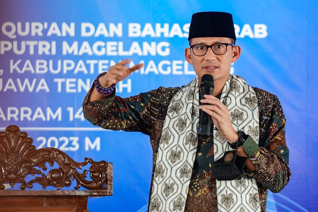 Menteri Pariwisata dan Ekonomi Kreatif (Menparekraf) Sandiaga Salahudin Uno.
