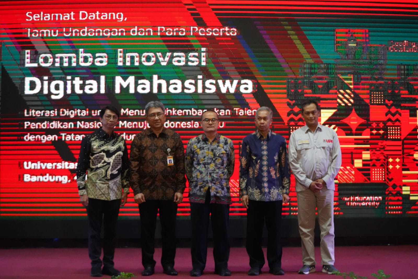 Sejumlah petinggi Universitas Pendidikan Indonesia mensyukuri keberhasilan menggelar lomba Inovasi Digital Mahasiswa 2023 