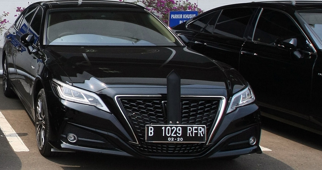 Ilustrasi pelat nomor khusus RF.