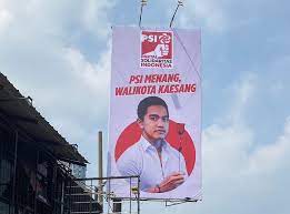 Baliho Kaesang sebagai Calon Wali Kota Depok sempat terpasang