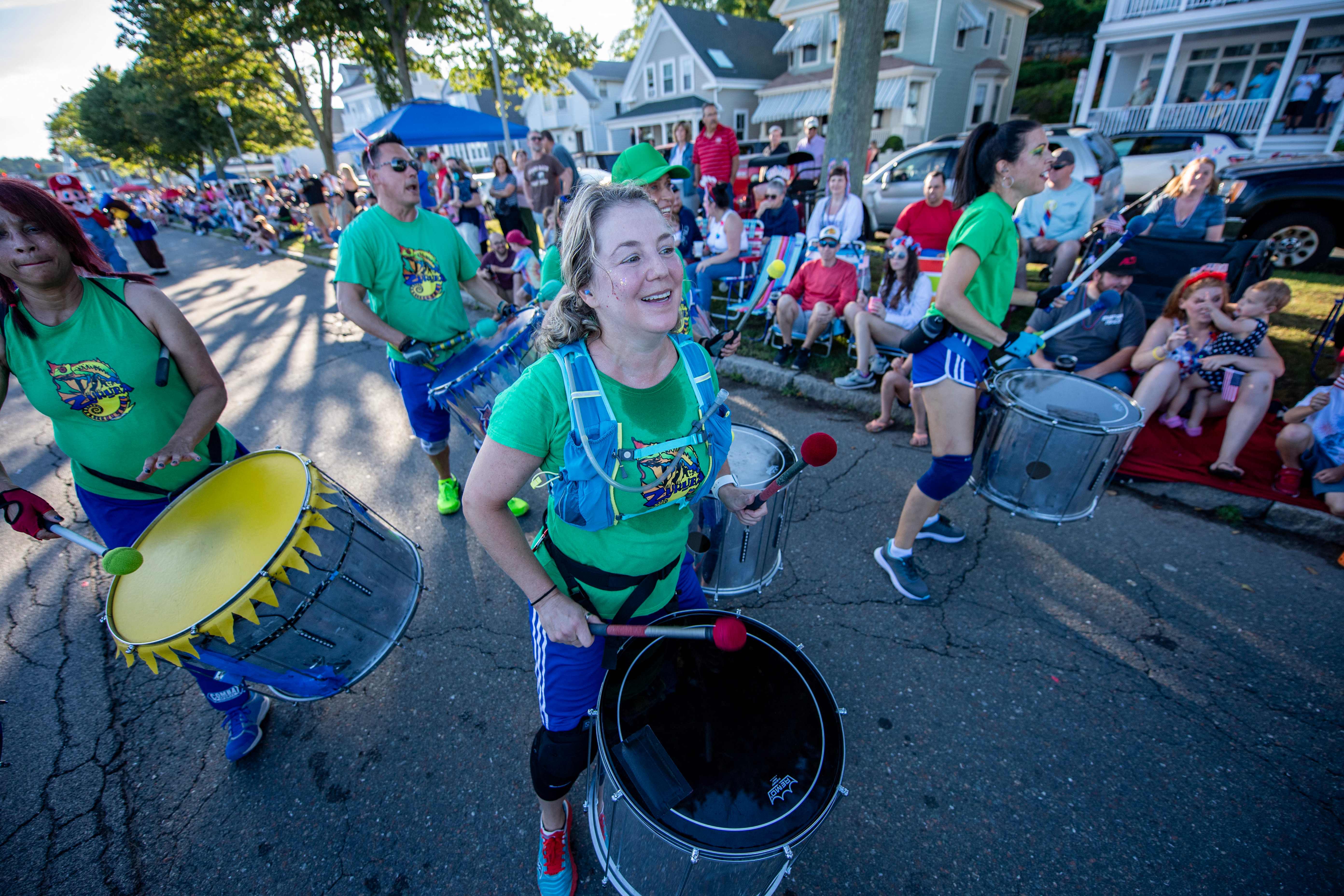 Ilustrasi: Penambuh drum pada sebuah parade di AS