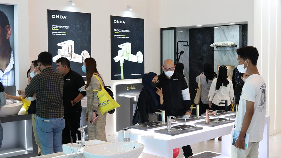 Pada ajang Indo Build Tech (IBT) 2023, booth Onda banyak didatangi para pengunjung. 