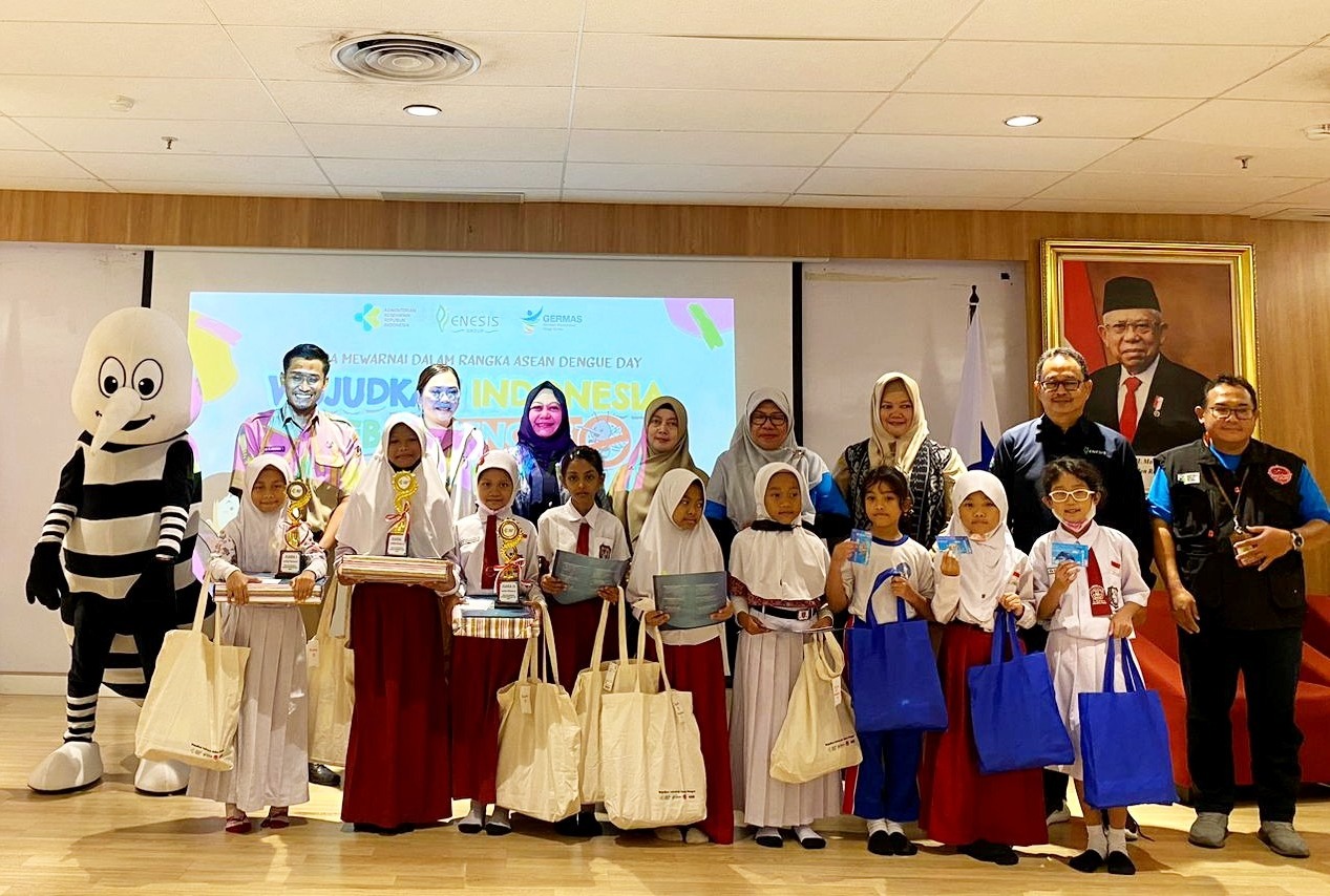 Kemenkes, Enesis Group, dan Pemprov DKI Jakarta menggelar ASEAN Dengue Day di Perpustakaan Nasional, Jakarta.