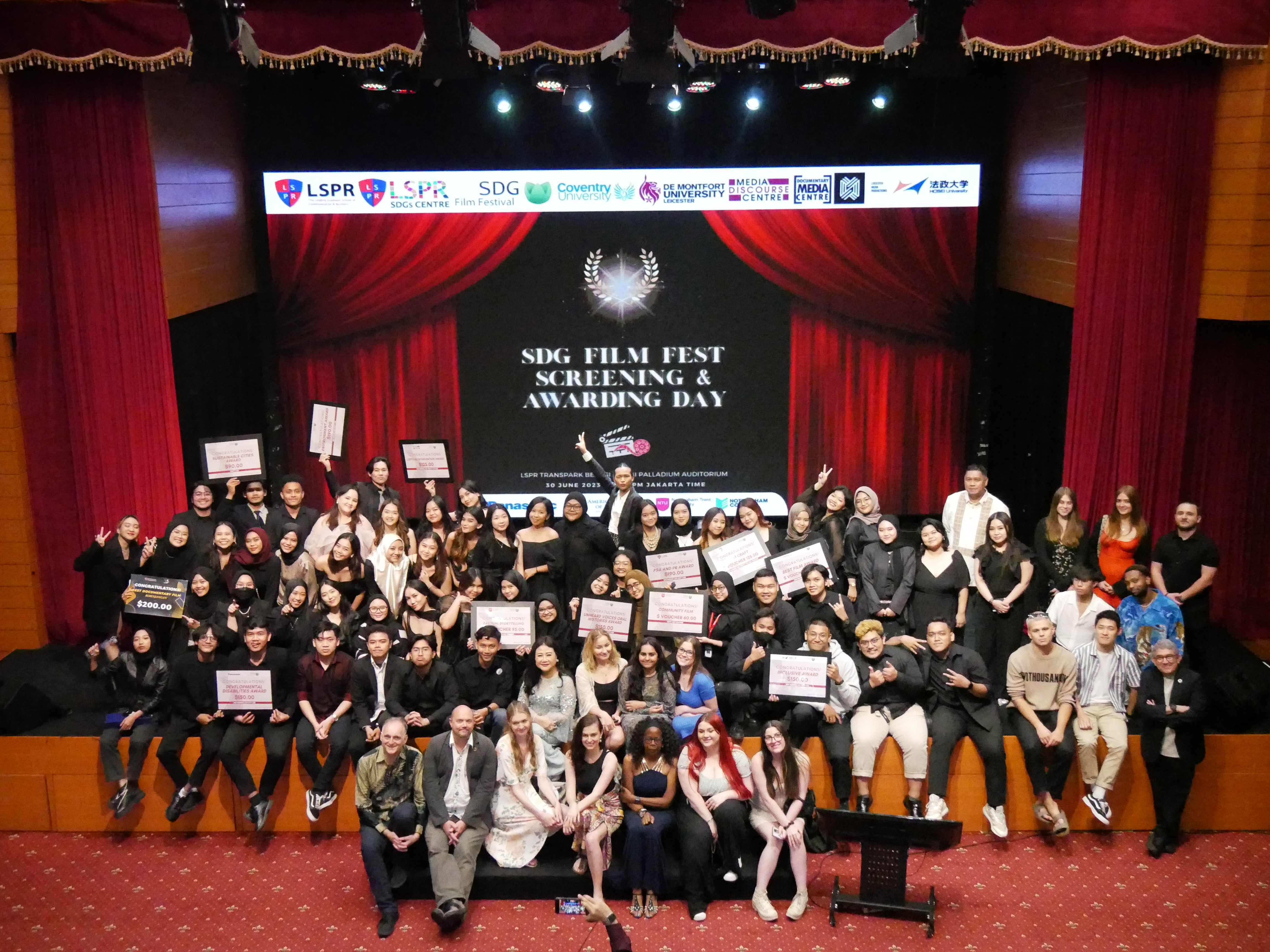 LSPR SDG's Centre terlibat dalam acara SDG Film Festival pada 30 Juni 2023 di Auditorium LSPR Transpark.