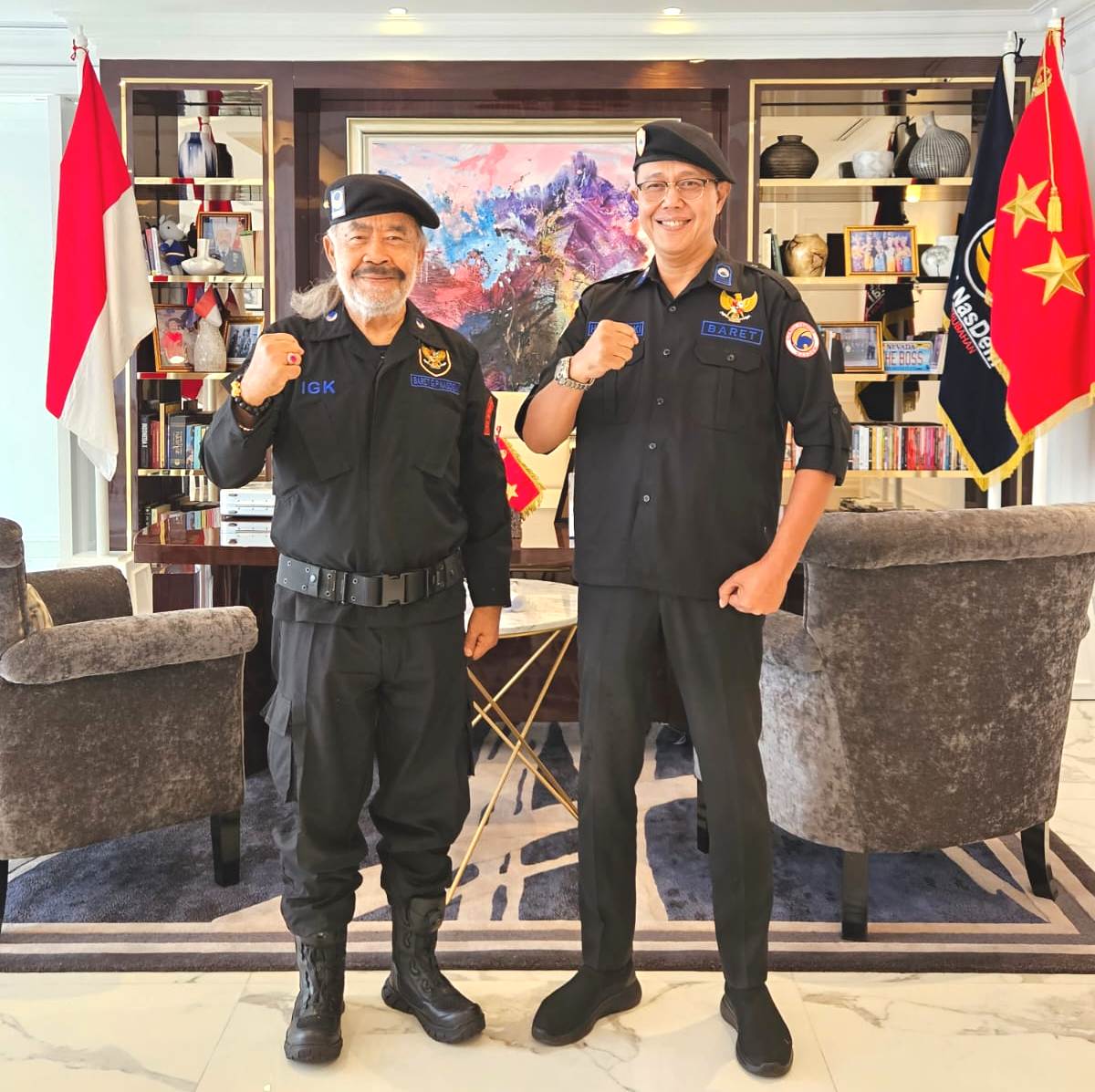 Gubernur ABN NasDem IGK Manila (kiri) dan caleg NasDem H Ayep Zaki.