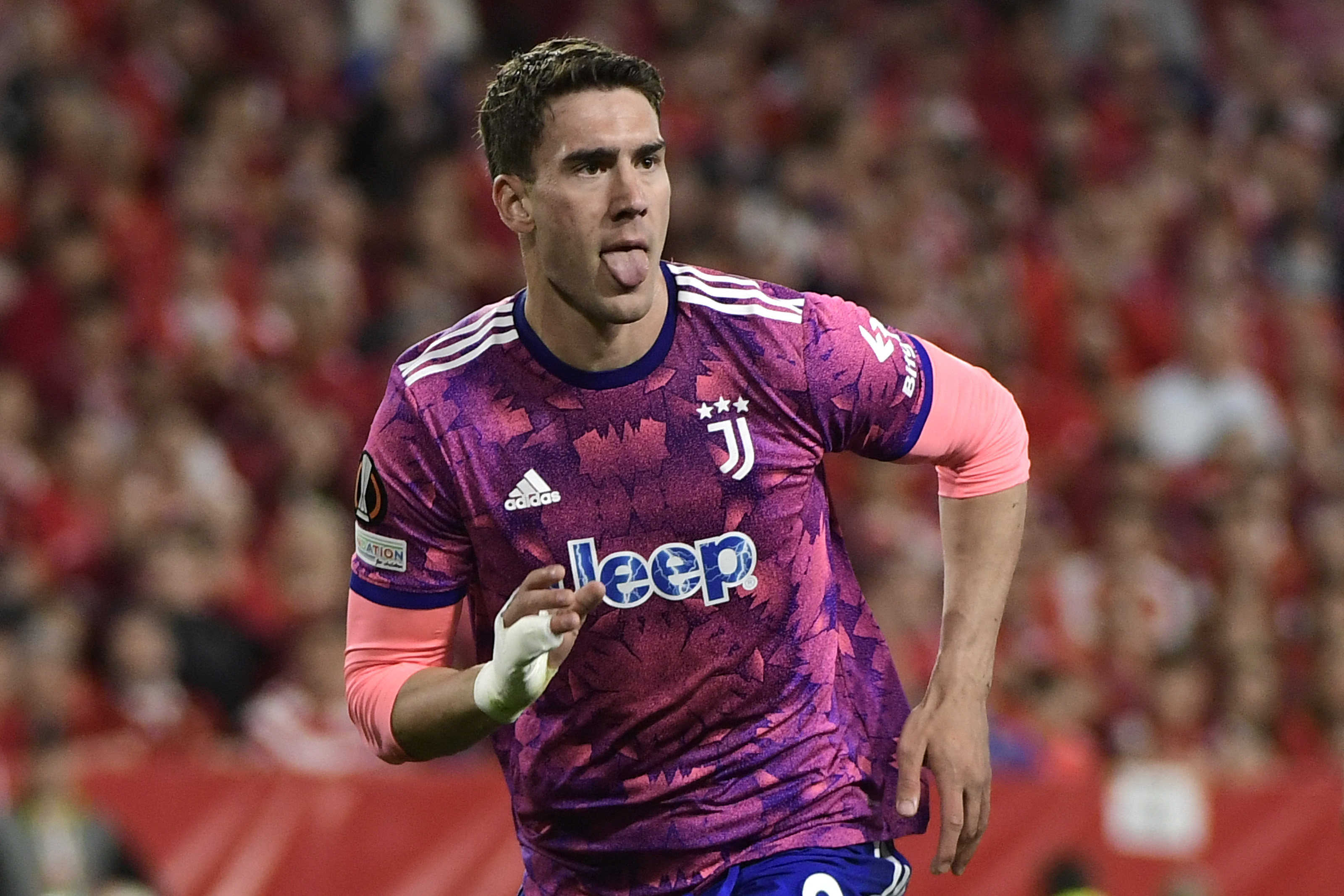 Penyerang Juventus Dusan Vlahovic