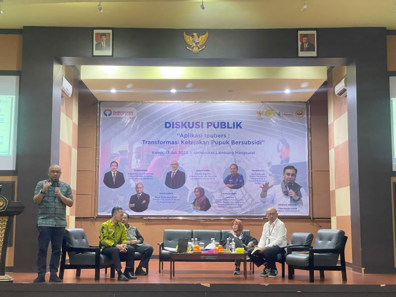 Diskusi terkait penerapan digitalisasi tata kelola pupuk bersubsidi.
