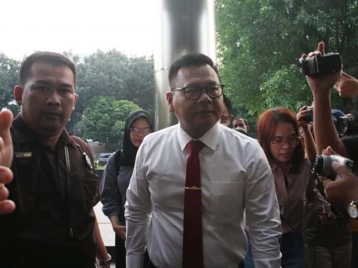 Brigjen Endar Priantoro saat tiba digedung Merah Putik KPK, Jakarta, Rabu (5/7). 