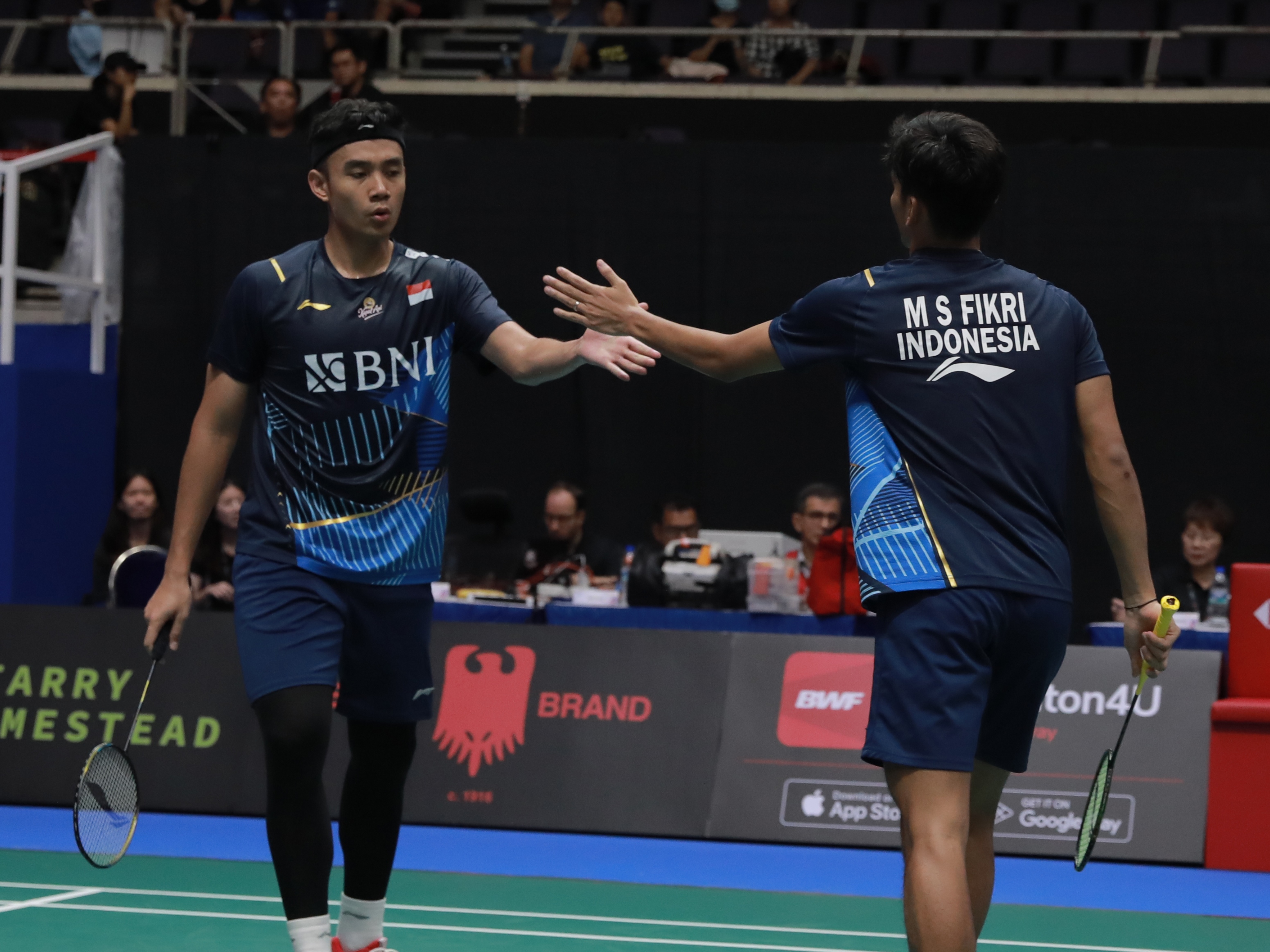 Ganda putra Indonesia Bagas Maulana/Muhammad Shohibul Fikri 