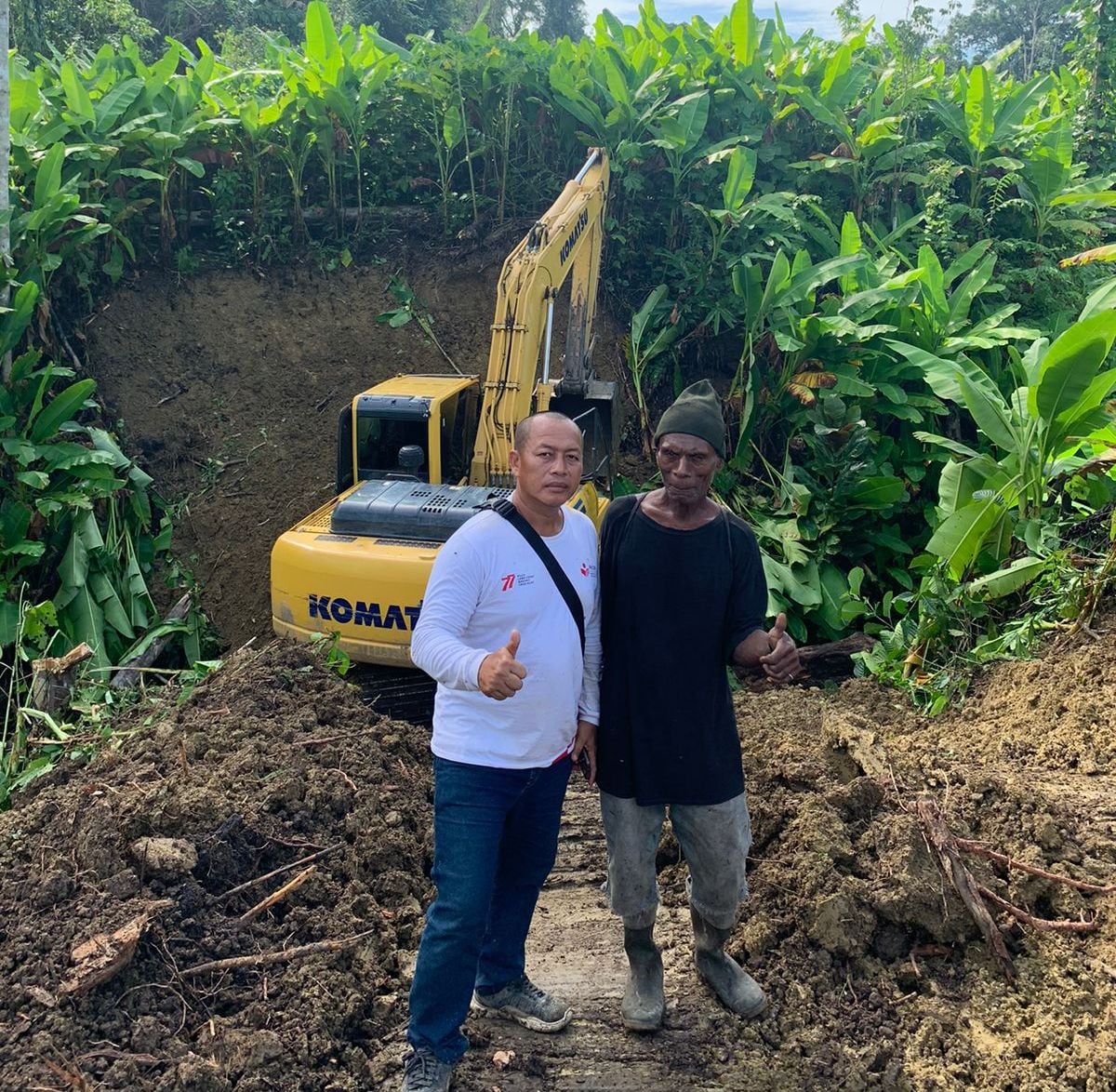 Proses pembukaan lahan agrowisata di Keerom, Papua