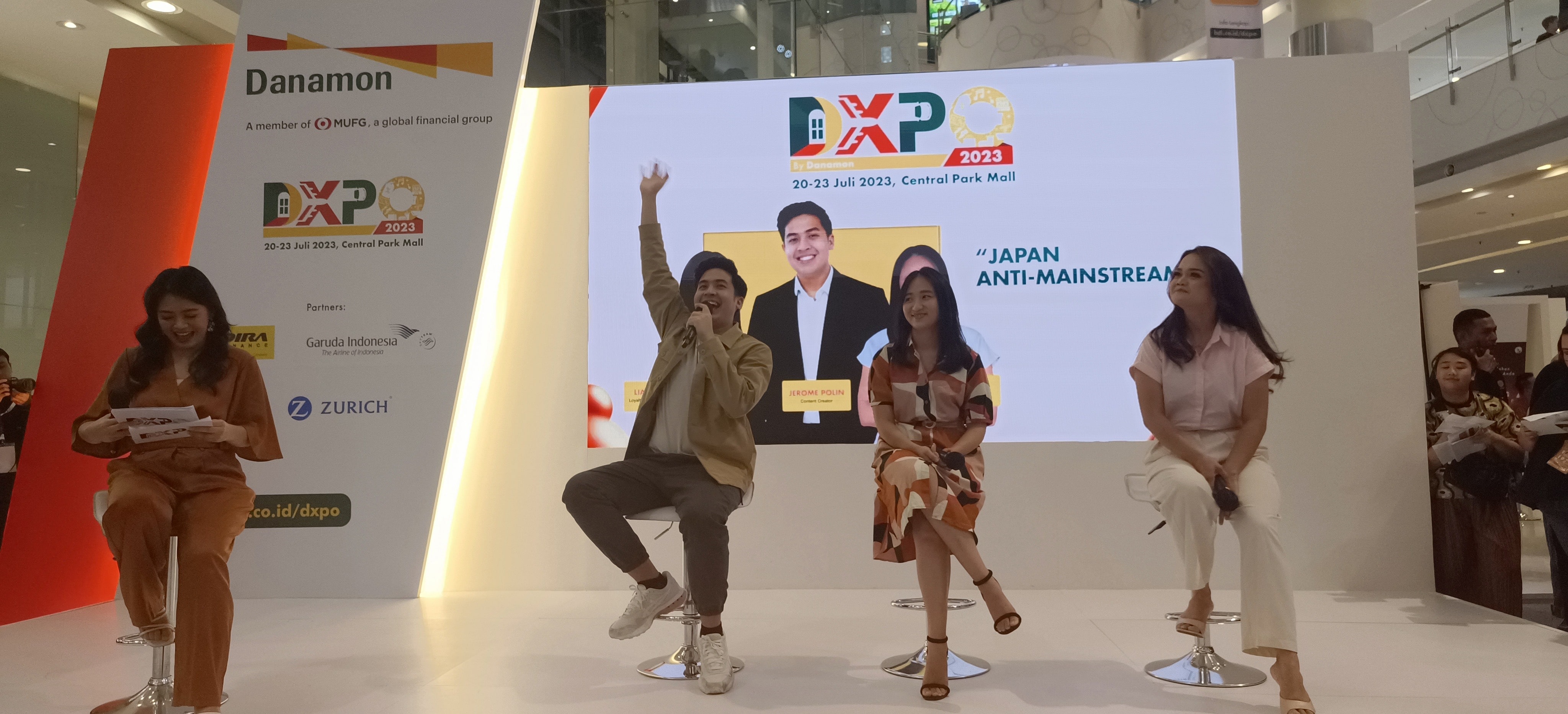 Jerome Polin membagikan tips traveling ke Jepang di DXPO Talks