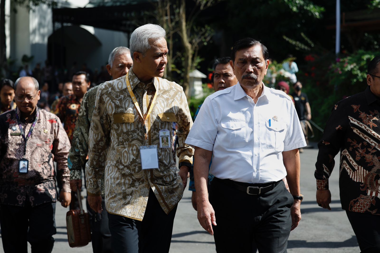 Gubernur Jateng Ganjar Pranowo dampingi Menko Marves Luhut Pandjaitan dalam Rakornas DPSP