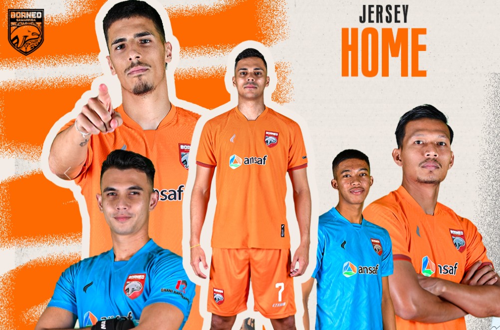 Jersey kandang Borneo FC.