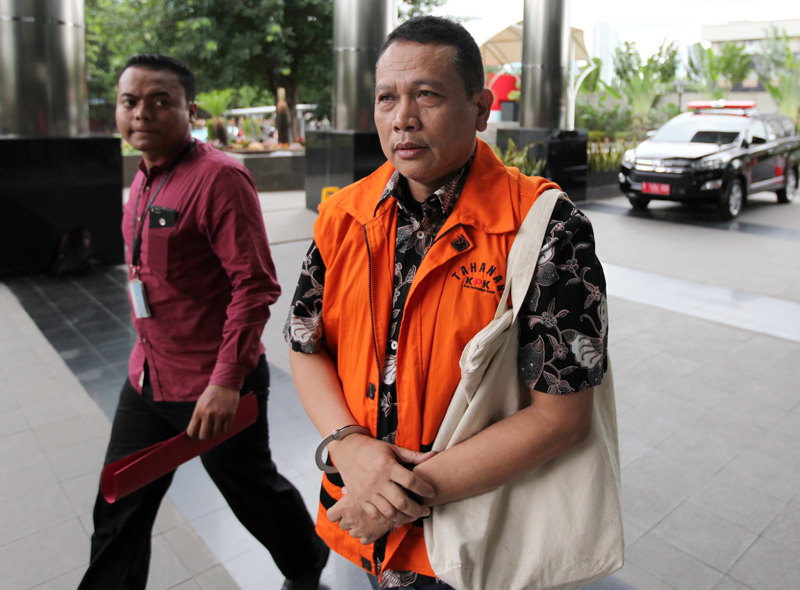 KPK telah menyerahkan berkas mantan pejabat kemendagri Dudi Jocom ke Pengadilan Tipikor.