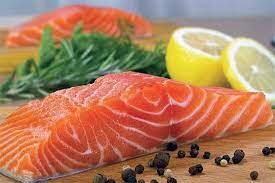 Sajian daging ikan salmon