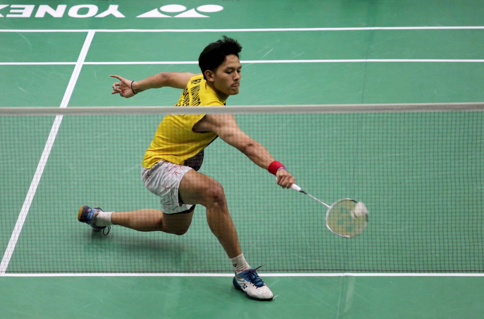 Pemain tunggal putra U-19 binaan Jaya Raya, Ryan Putra Widyanto.