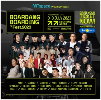 Boardang Boarding Fest 2023 siap digelar pada Sabtu dan Minggu, 8-9 Juli  2023, di Edu Town Arena - BSD, Tangerang.