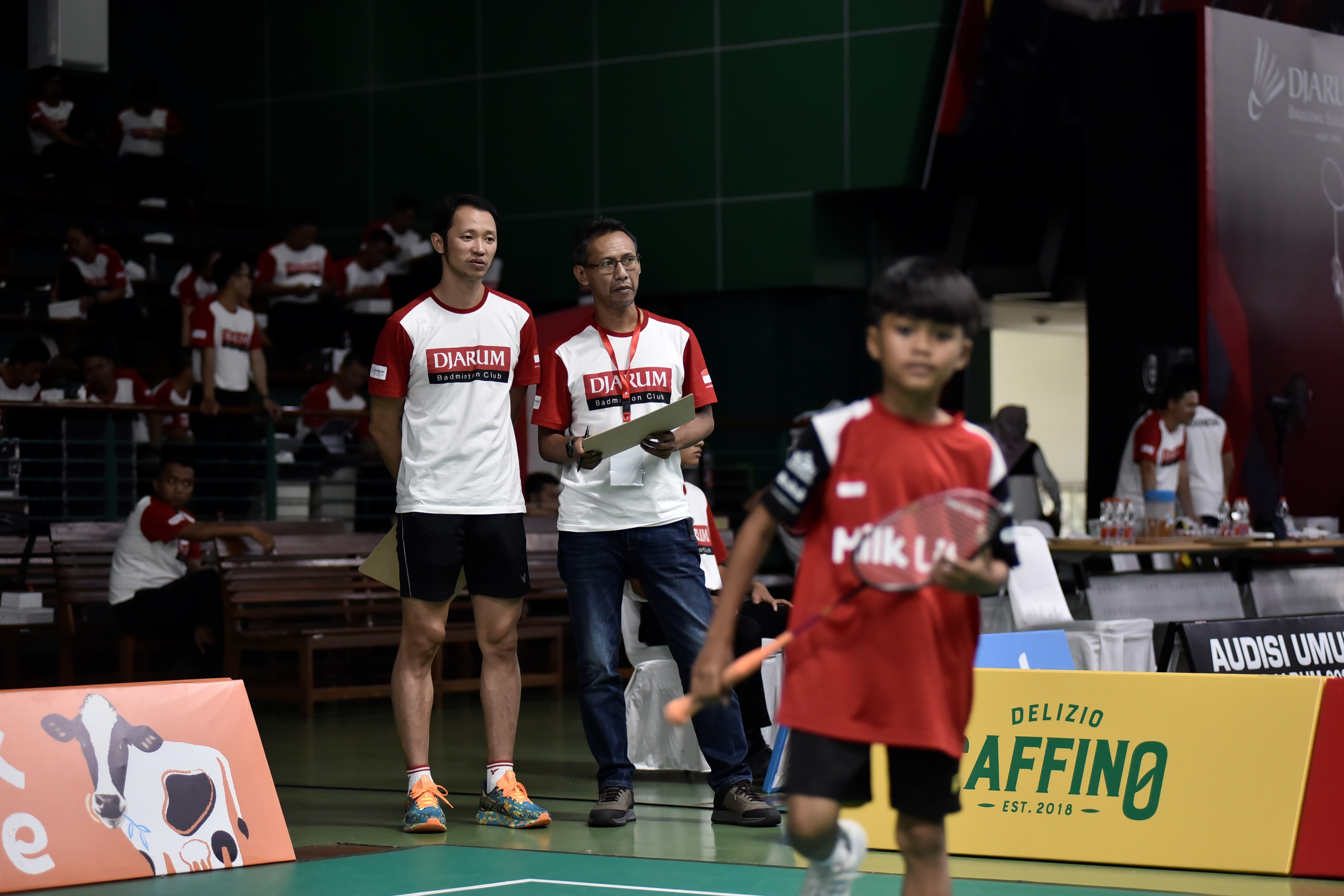 Ketua Tim Pencari Bakat Audisi Umum PB Djarum 2023, Sigit Budiarto (kanan)