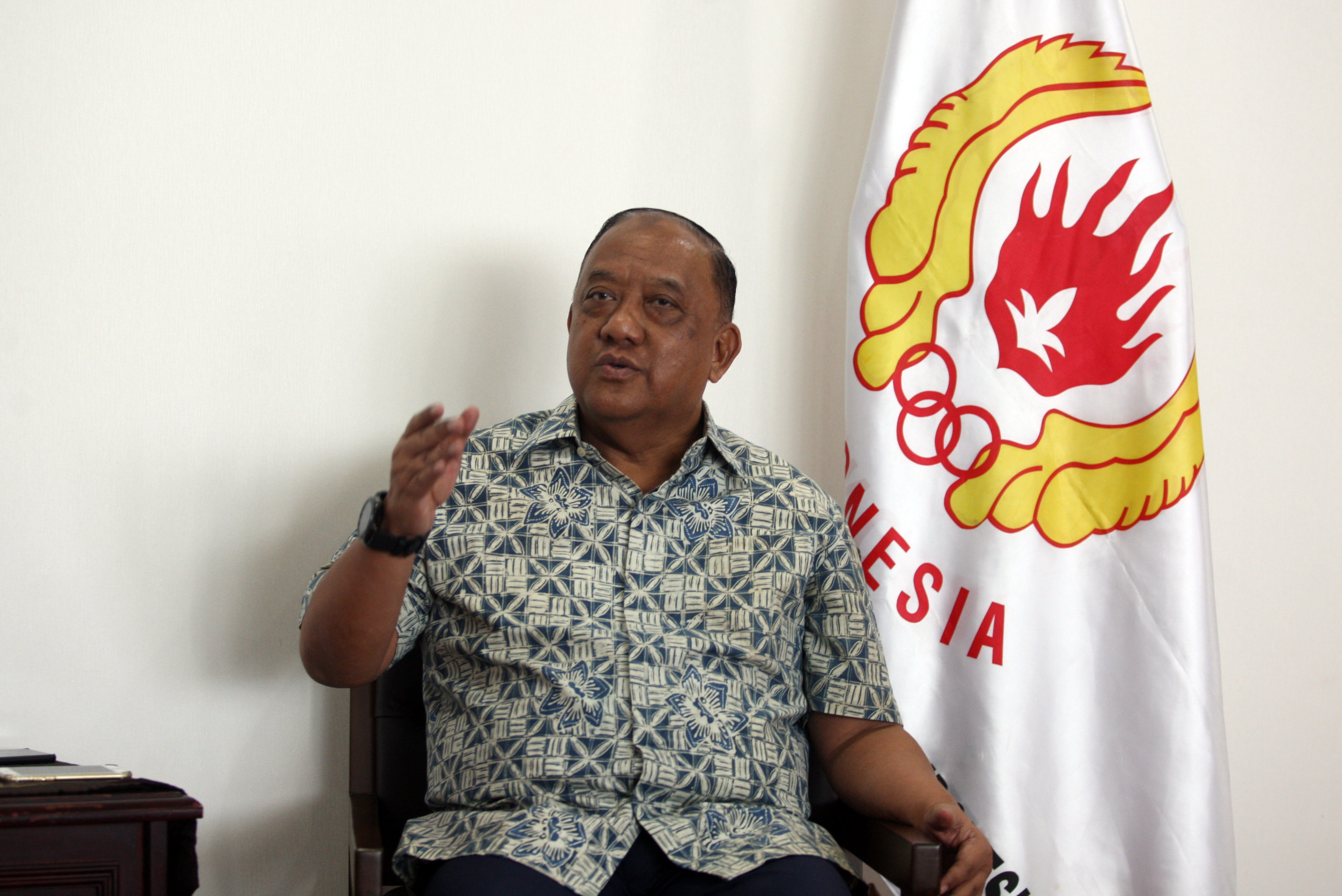 Marciano Norman merupakan calon tunggal Ketua Umum KONI periode 2023-2027.