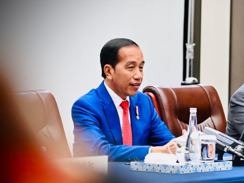 Presiden Joko Wididi di Chengdu, Tiongkok.