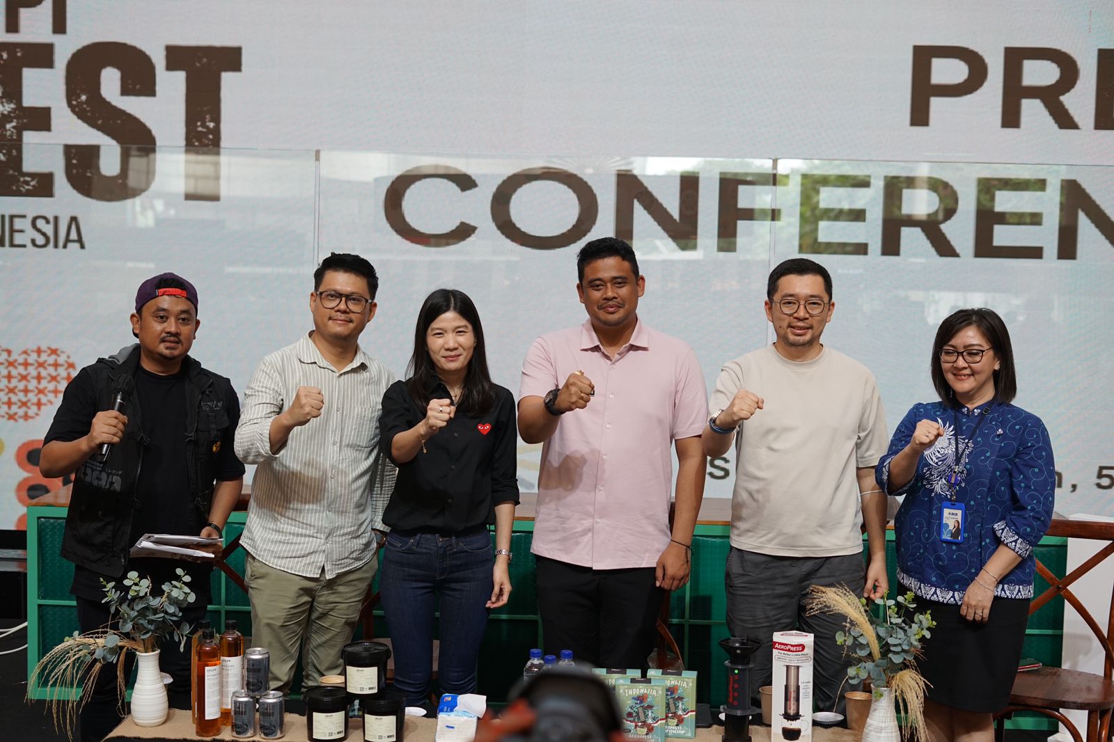 Konferensi pers Kopi Fest Indonesia 2023 yang diselenggarakan di Jakarta. 
