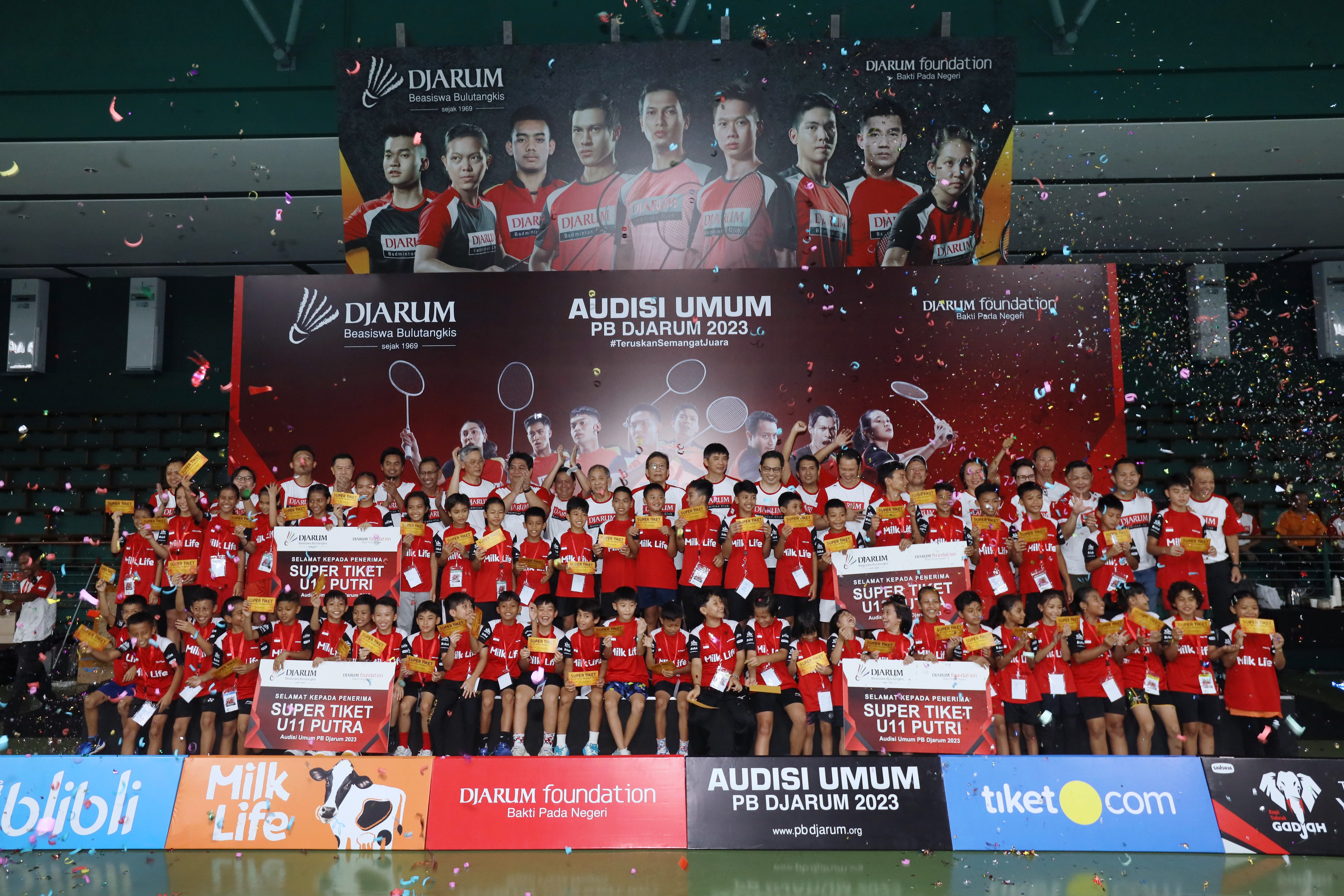 Peserta peraih super tiket Audisi Umum PB Djarum 2023 dan berhak masuk tahap karantina.