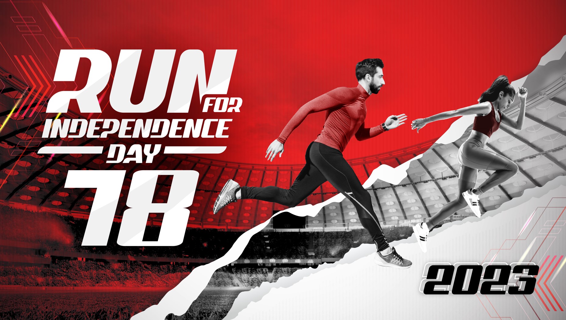 Poster Run for Independence Day