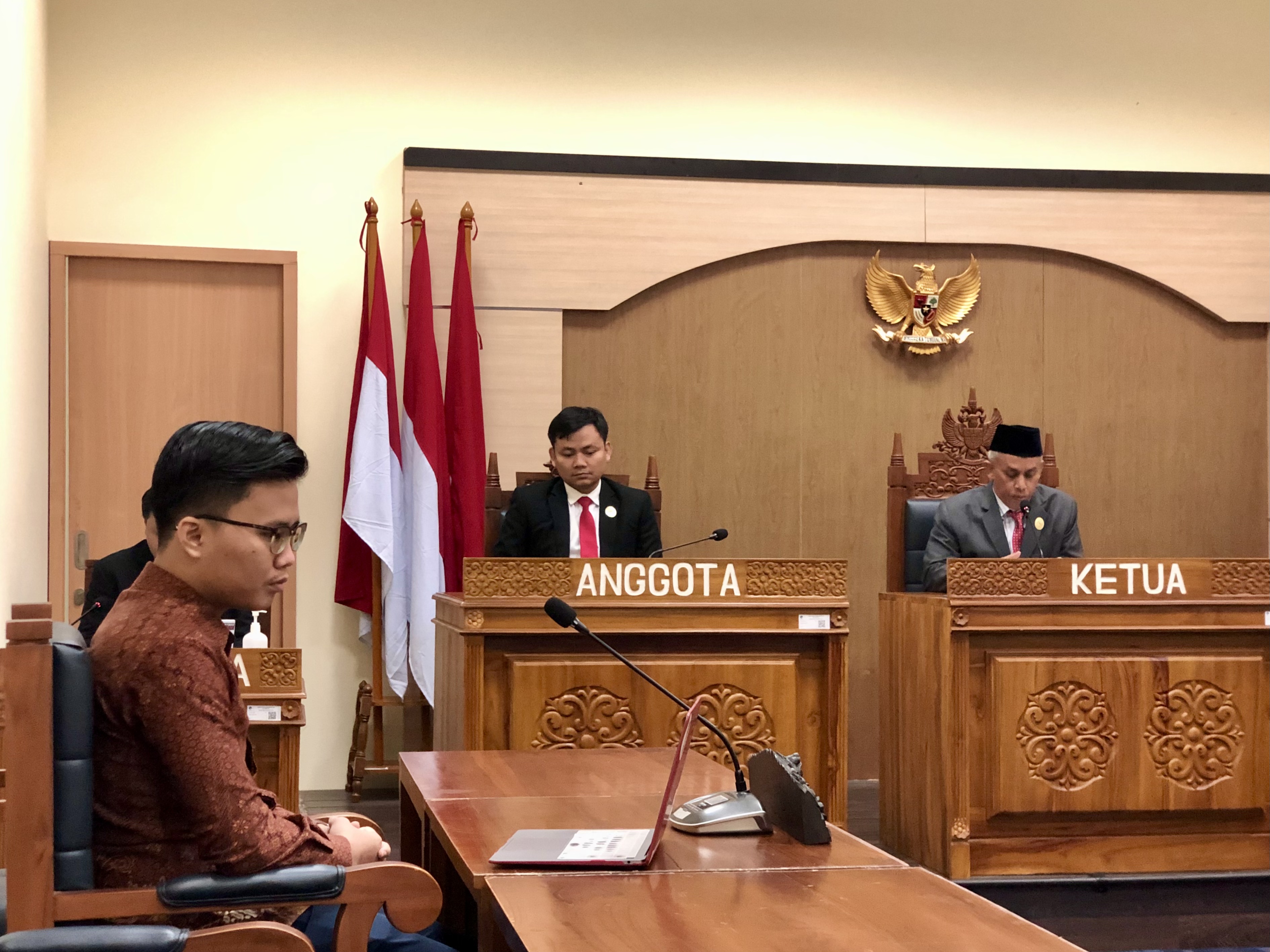 Suasana Sidang Putusan Sengketa Informasi di Gedung KIP Jakarta, Kamis (27/7).