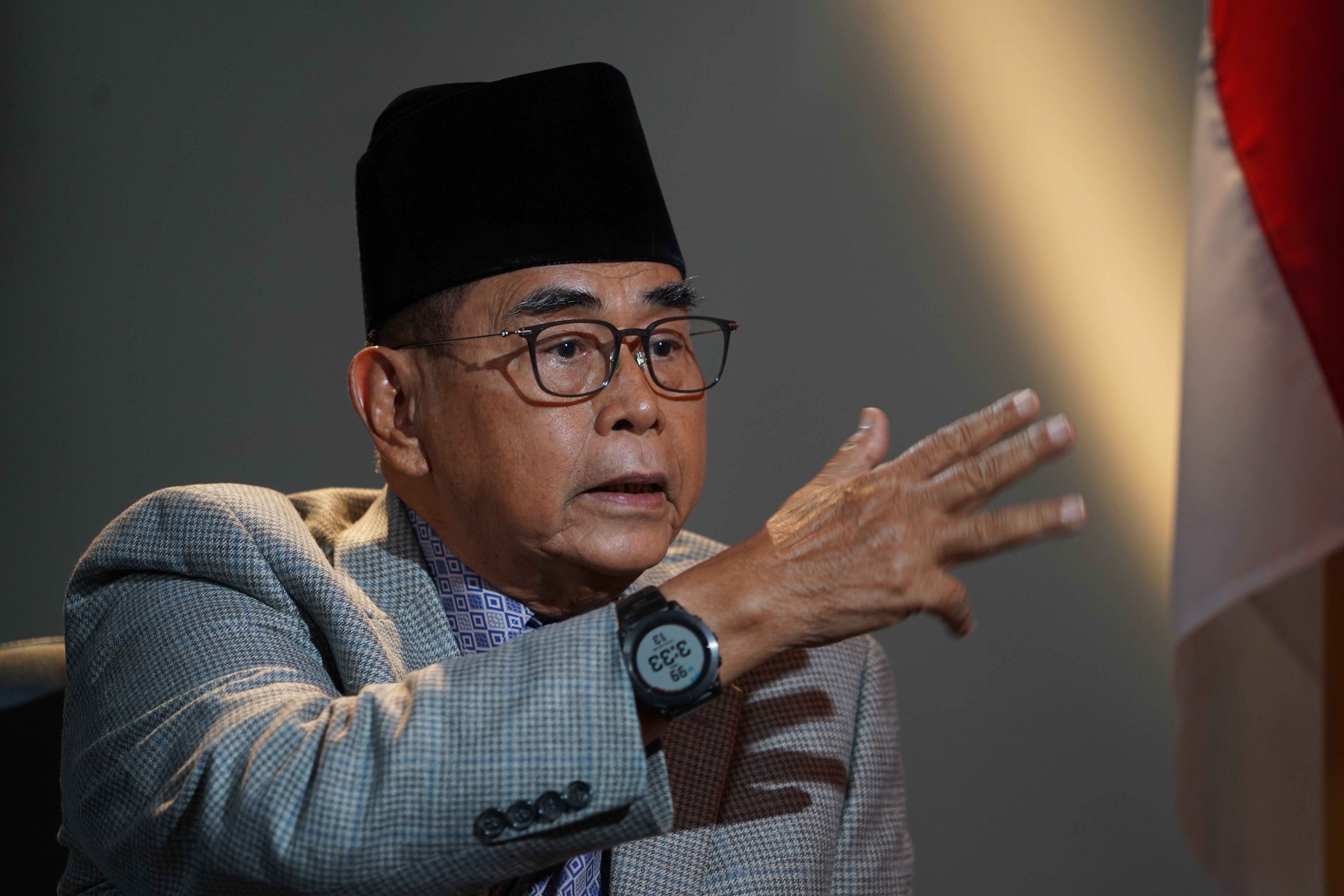 Abdussalam Rasyidi Panji Gumilang atau Panji Gumilang, pendiri Ponpes Al-Zaytun.