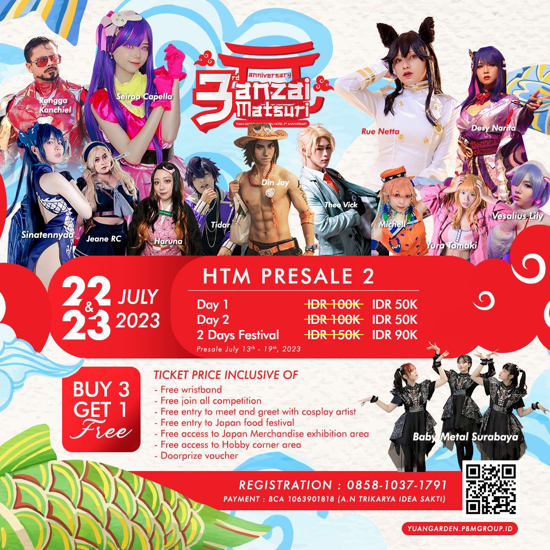 Marayatakan 3rd Anniversary, Hotel Yuan Garden. Pasar Baru, Jakarta, menggelar acara bertema 