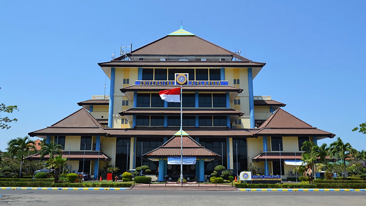 Gedung Universitas Airlangga (Unair) di Durabaya, Jawa Timur.
