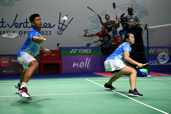 Pebulu tangkis ganda campuran Indonesia Praveen Jordan (kiri) dan Melati Daeva Oktavianti tersingkir di 16 besar Korea Terbuka 2023.