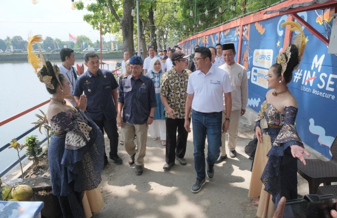 Peresmian pembukaan kembali Situ Tunggilis, Selasa (11/7).