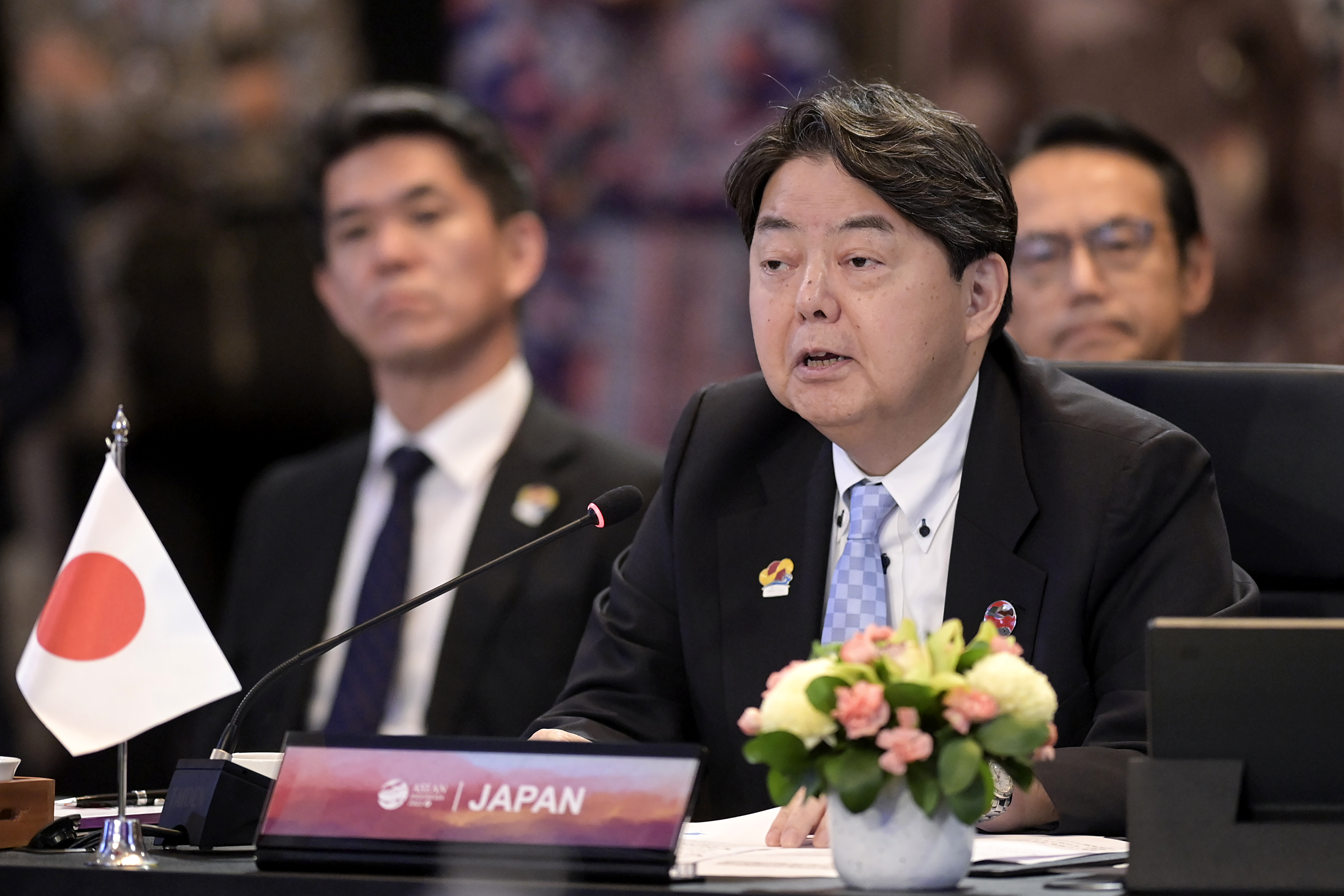 Delegasi jepang dalam ASEAN-Japan Post Ministerial Conference (PMC) di Jakarta