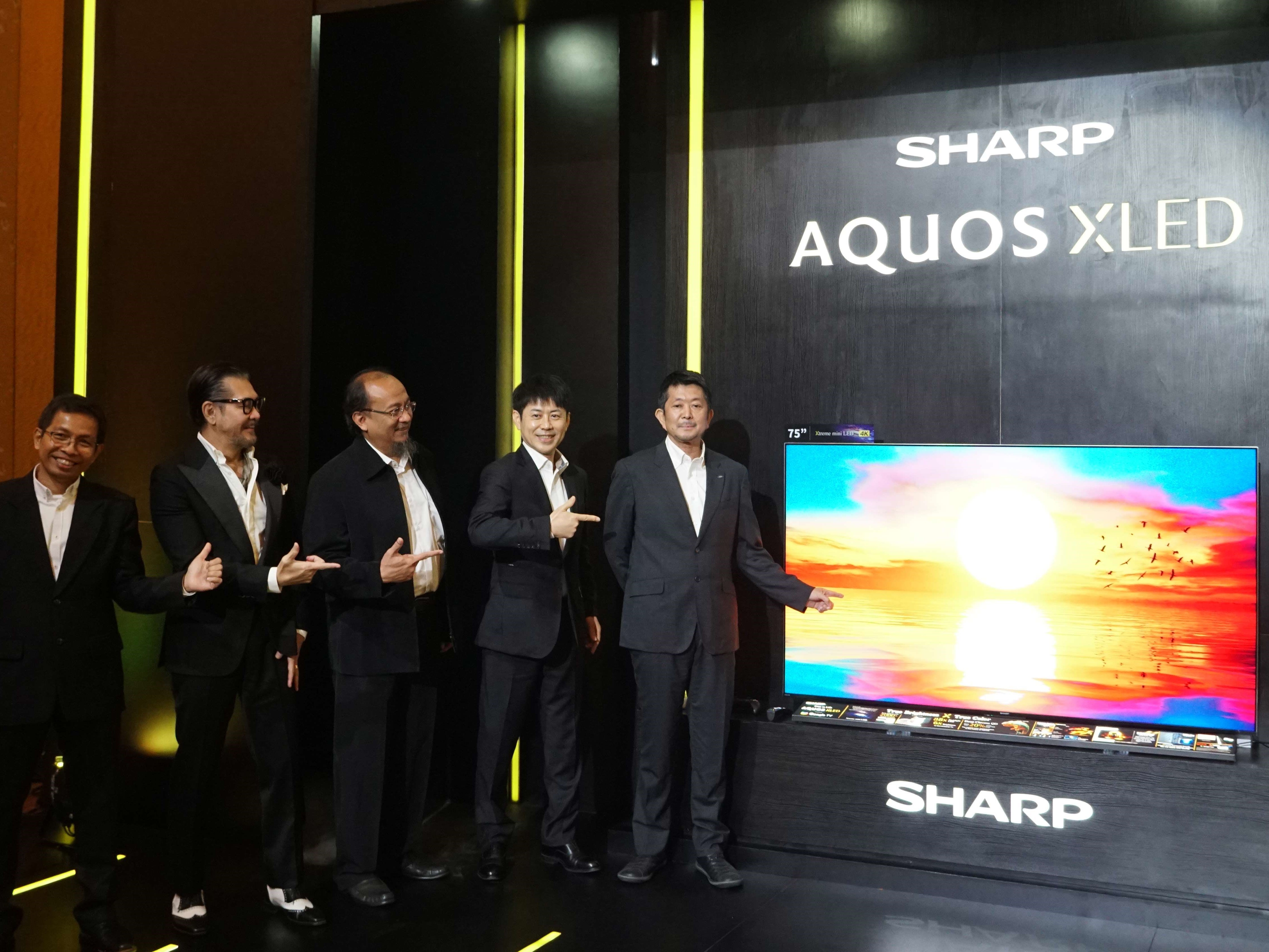 Peluncuran televisi Aquos XLED di Jakarta.
