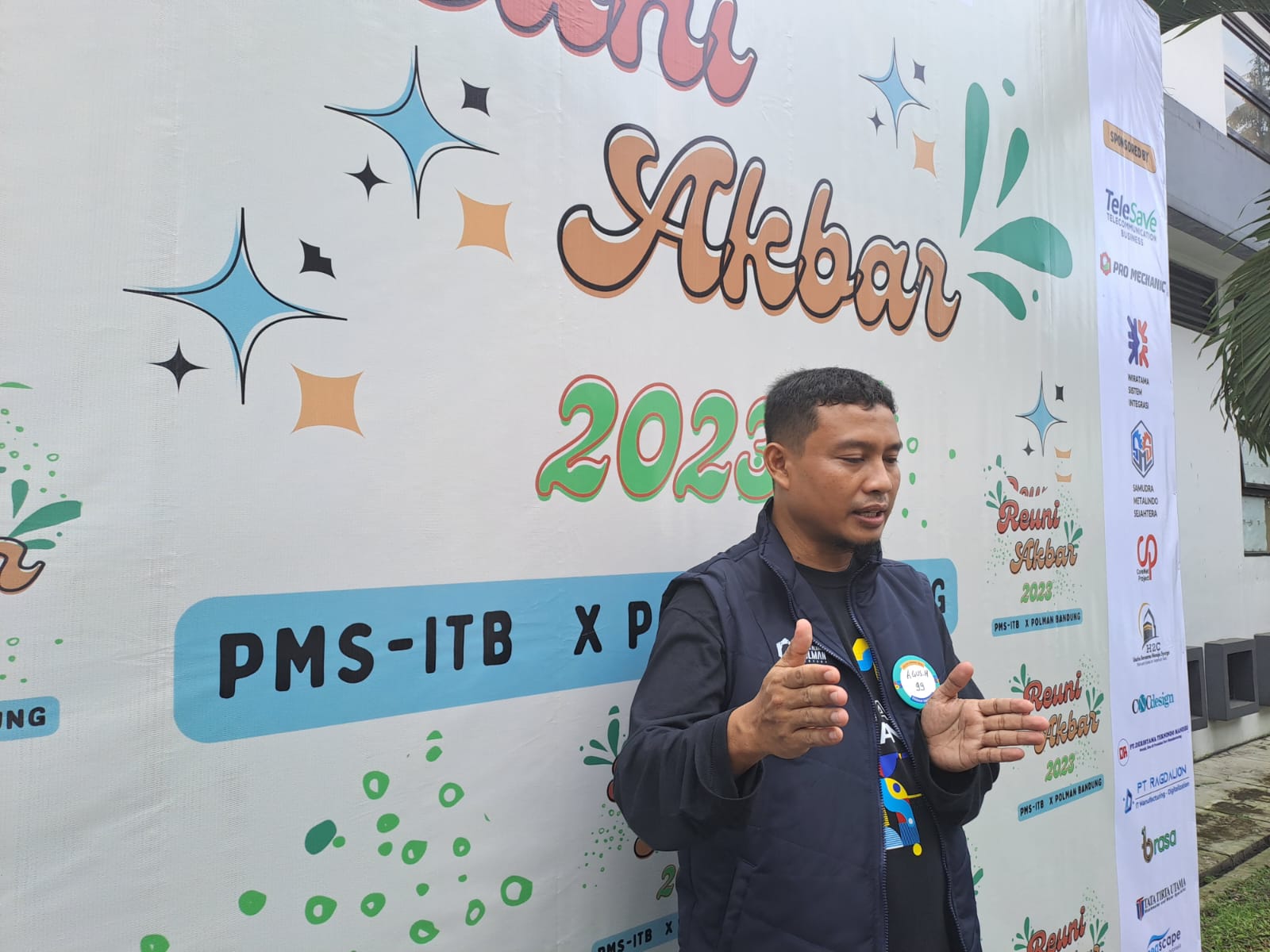  Perwakilan Ikatan Alumni Polman Bandung, Agus Hendianto pada Reuni Akbar Alumni Polman Bandung