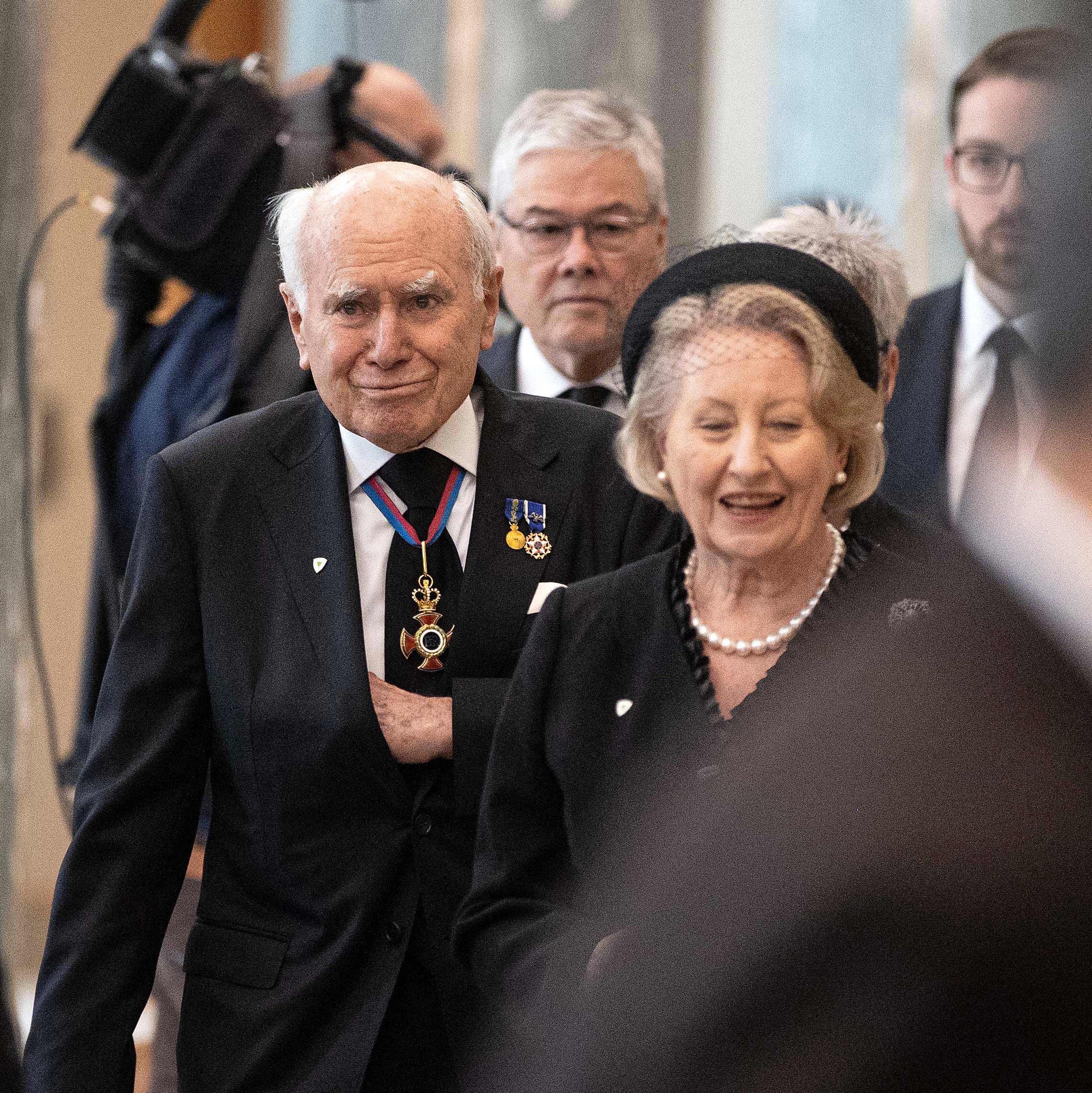 Mantan Perdana Menteri Australia John Howard dan istrinya Janette Howard
