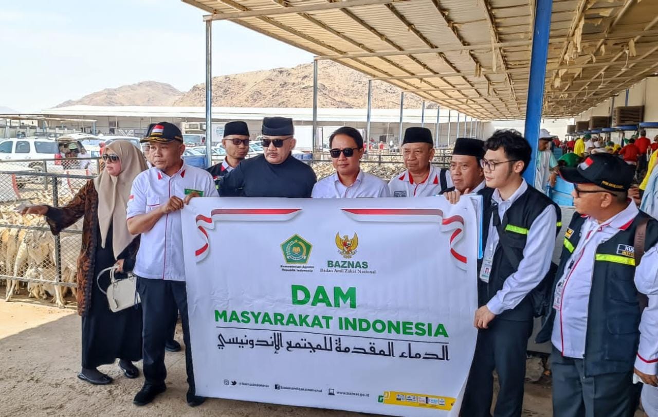 Baznas Dan Kemenag Lakukan Penyembelihan Hewan Dam Jemaah Haji Indonesia