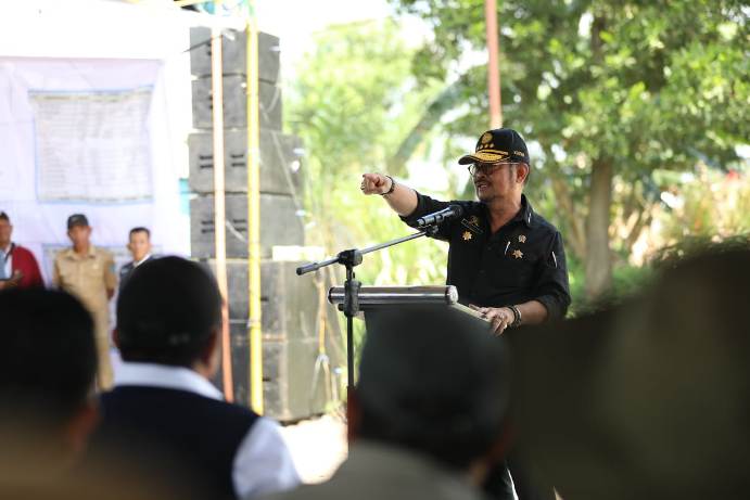 Mentan Syahrul Yasin Limpo melakukan kunjungan kerja ke Sumatera Selatan.