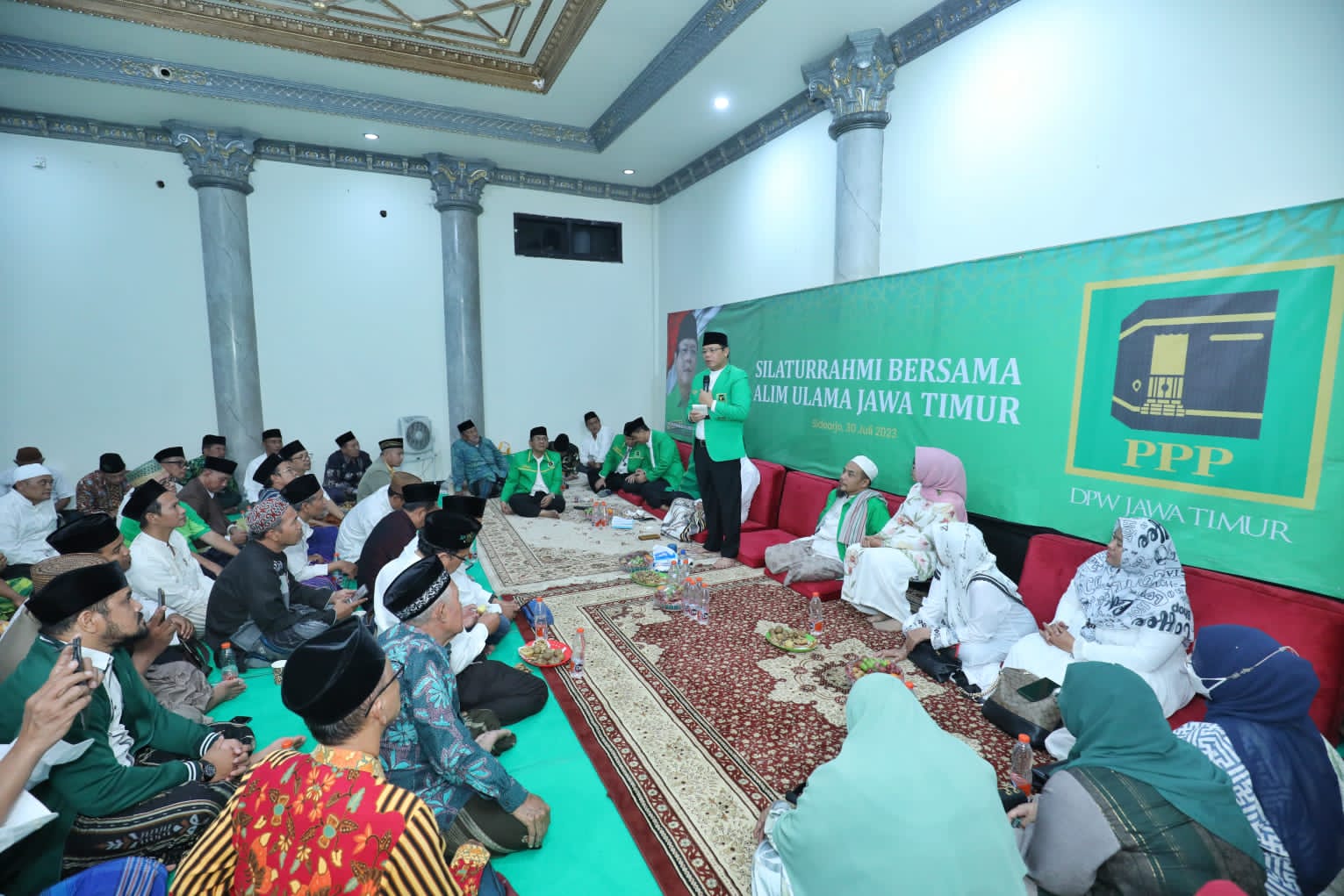 Silaturahmi Alim Ulama di Jatim, Mardiono Senang Banyak Tokoh Gabung PPP