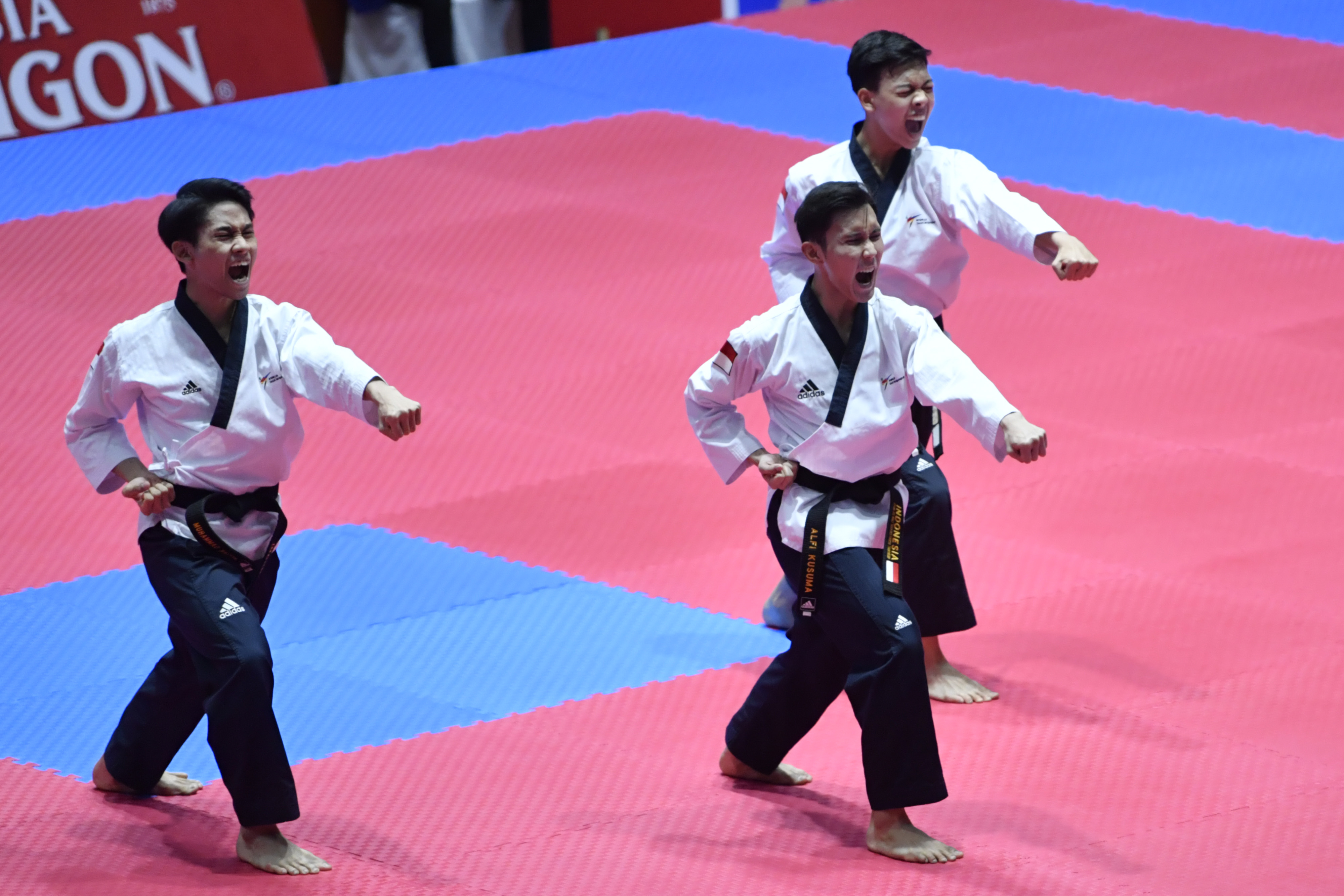 Ilustrasi. Atlet-atlet taekwondo Indonesia.