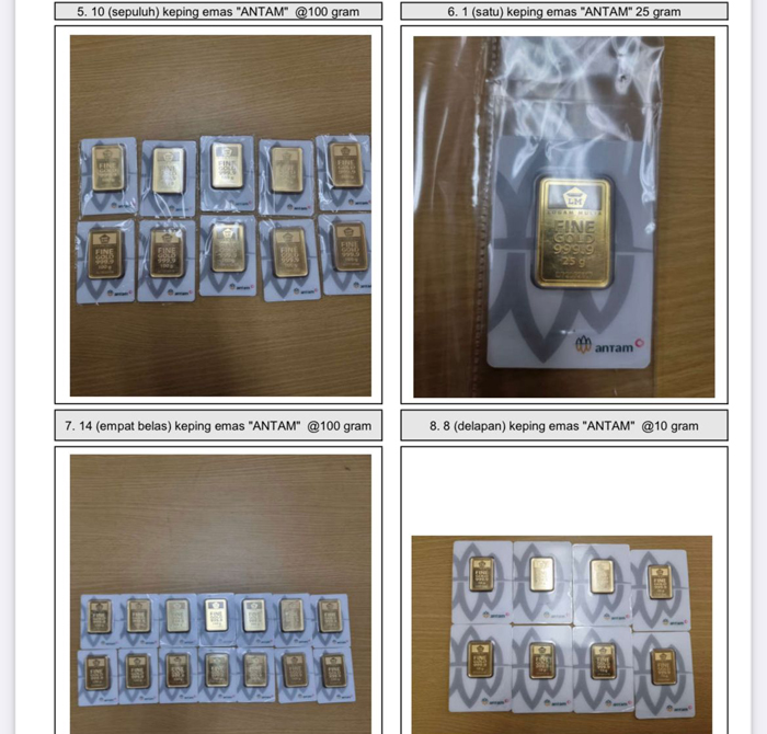 Sebanyak 37 keping emas yang disita kpk dari mantan rektor Universitas Lampung akan dilelang.