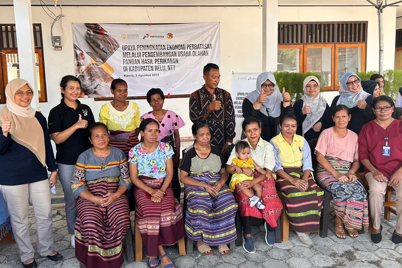 Pelatihan pengembangan usaha olahan pangan hasil perikanan di Kabupaten Belu, Nusa Tenggara Timur.